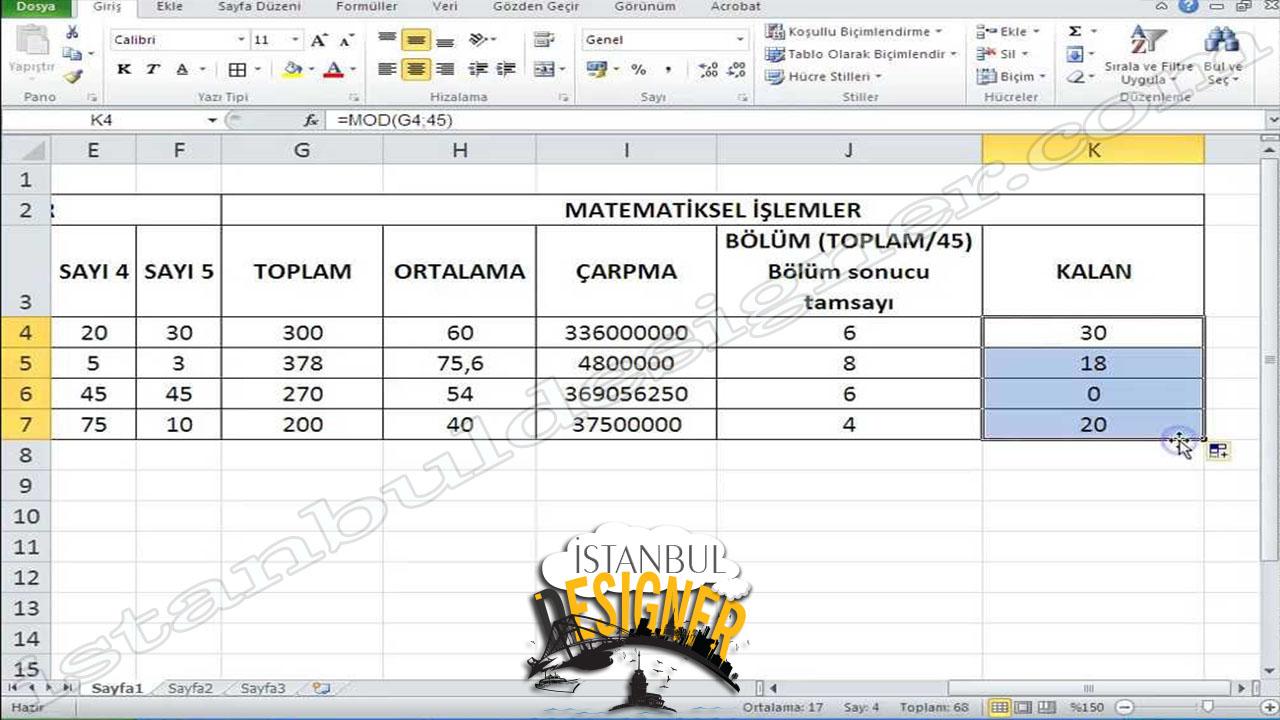 14-microsoft-excel-2010-sayisal-formullerle-calismak