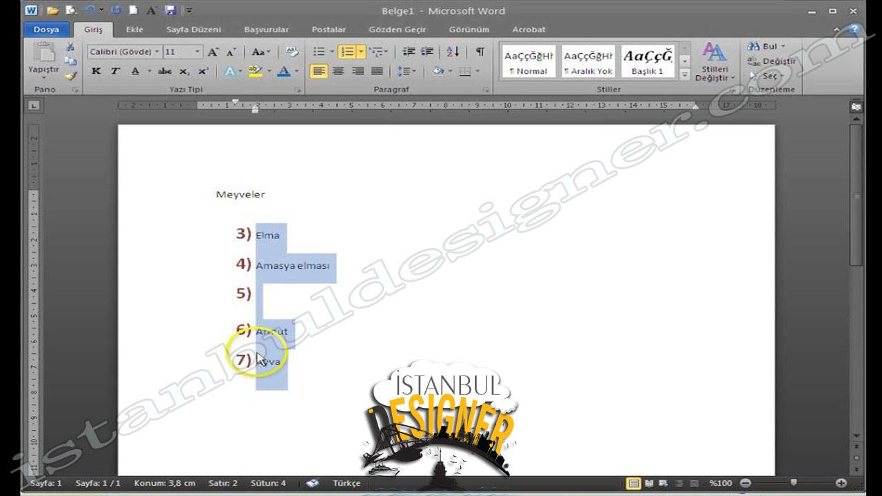 39-microsoft-word-2010-paragraf-grubu-madde-isaretleri-ve-numaralandirma