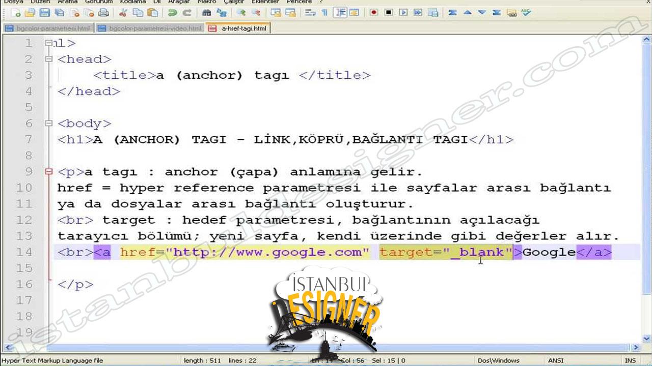 63-html-kopru-tagi-ile-sayfalar-arasi-baglantilar-kurmak