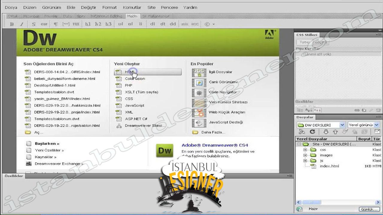 78-adobe-dreamweaver-site-tanimlama-dreamweaver-site-projesi-tanimlama