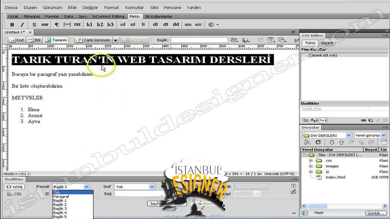 79-adobe-dreamweaver-metin-duzenleme