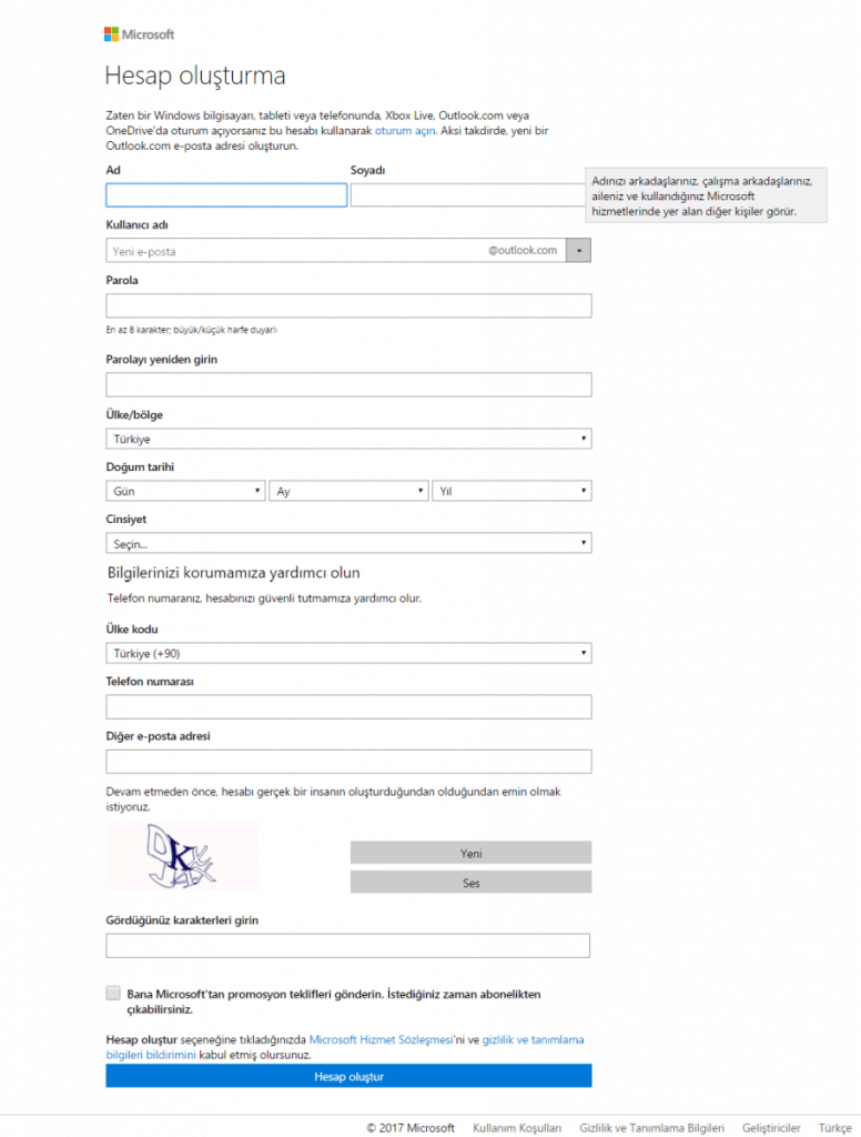 hotmail-com-bos-kayit-formu