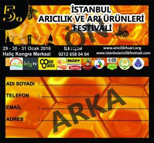 İstanbul Arıcılık ve Arı Ürünleri Festivali 2016 Davetiye Tasarımı